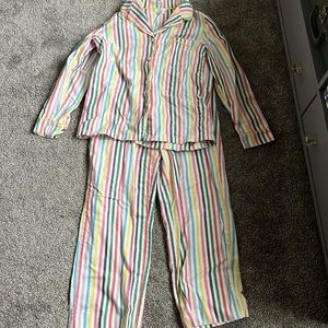 Super cute Boden striped flannel pajama set